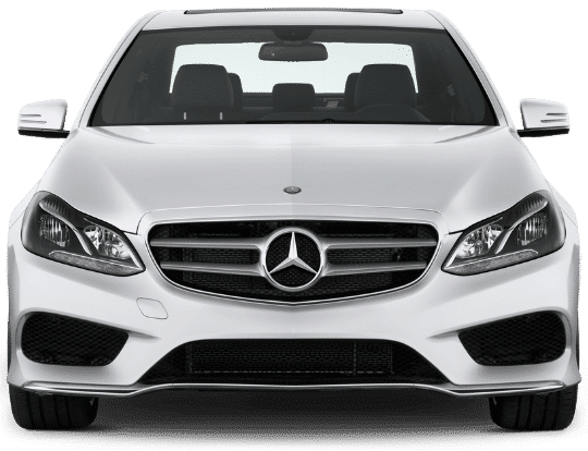 White Mercedes Taxi